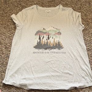 Maurices Gray Adventure Graphic Tee